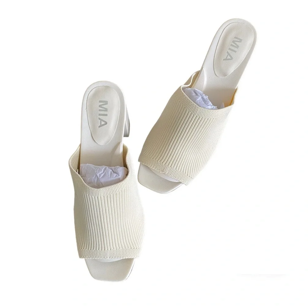 Mia Florina Stretch Knit Upper Sandal NWT Size 9